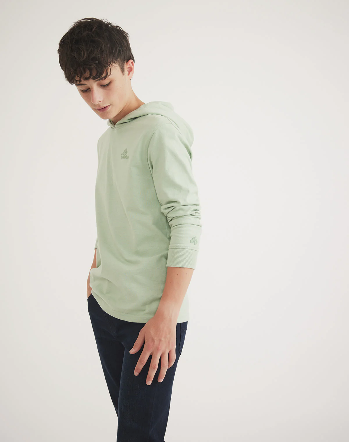 Zachary Long Sleeve Hooded Tee