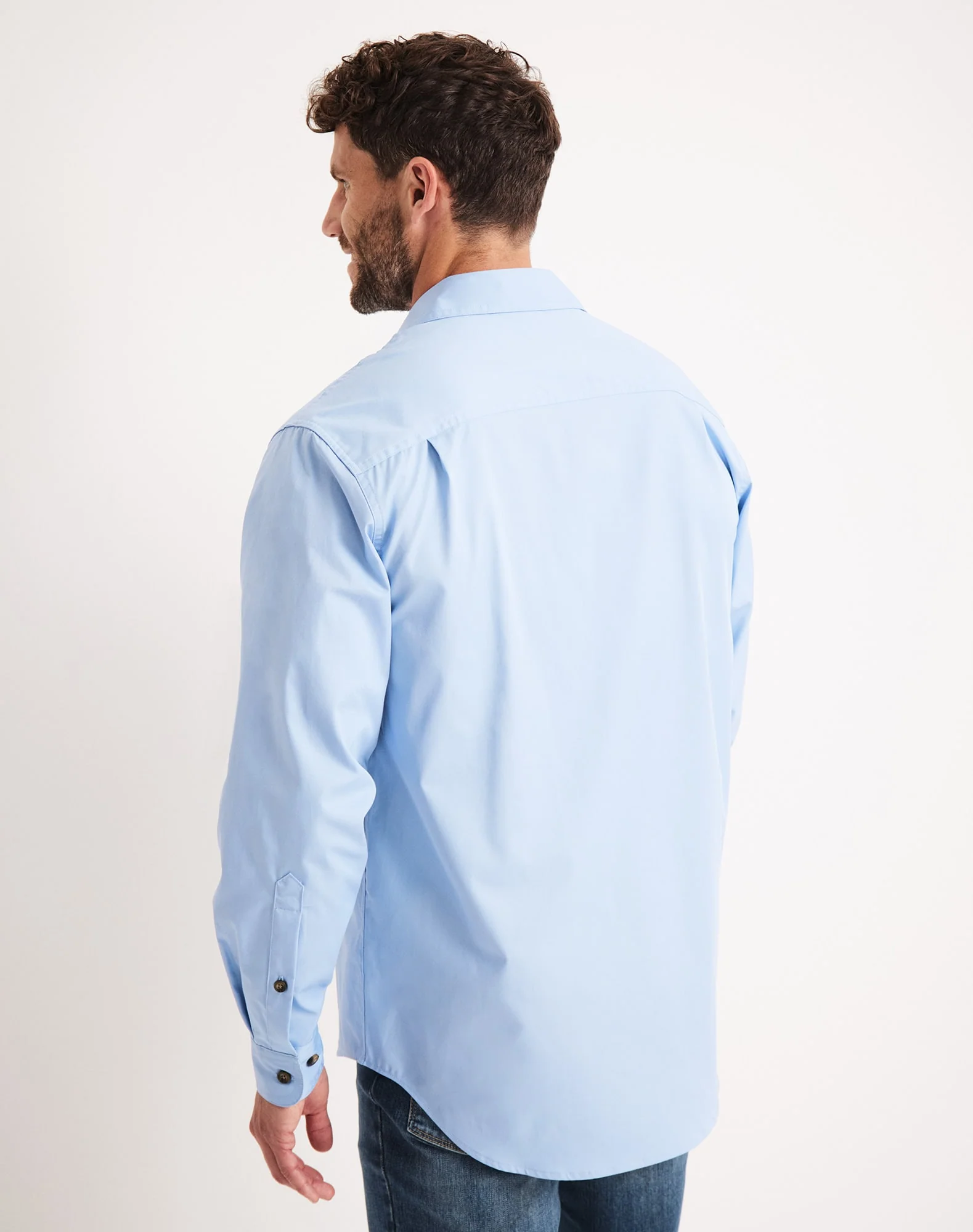 Burton Workshirt - Full Button Long Sleeve Light Weight - Australian Cotton