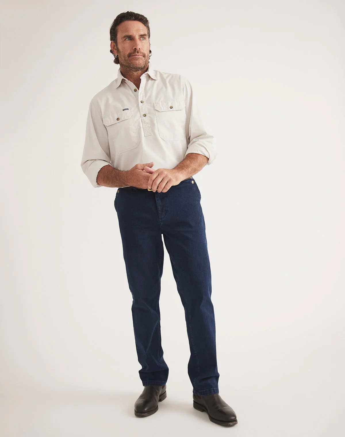 Burton Workshirt - Half Button Long Sleeve Heavy Weight - Ltd