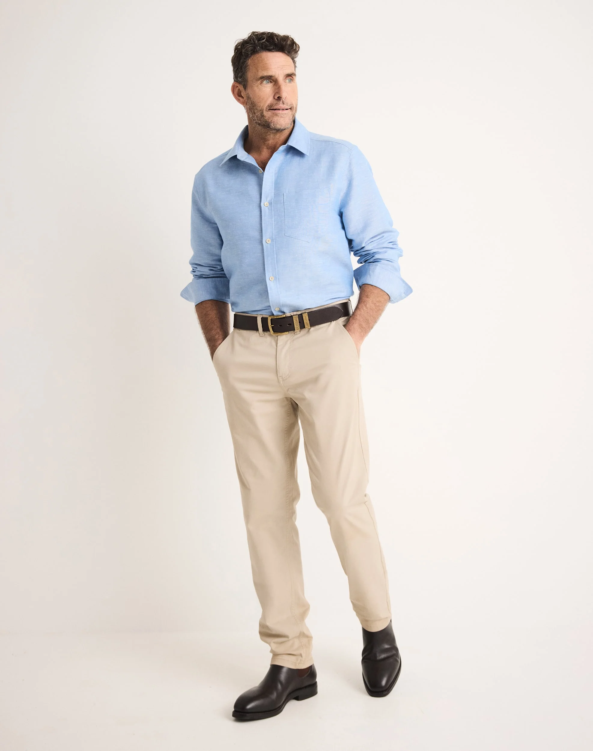 Men's Chino Straight Leg - 34 Inleg