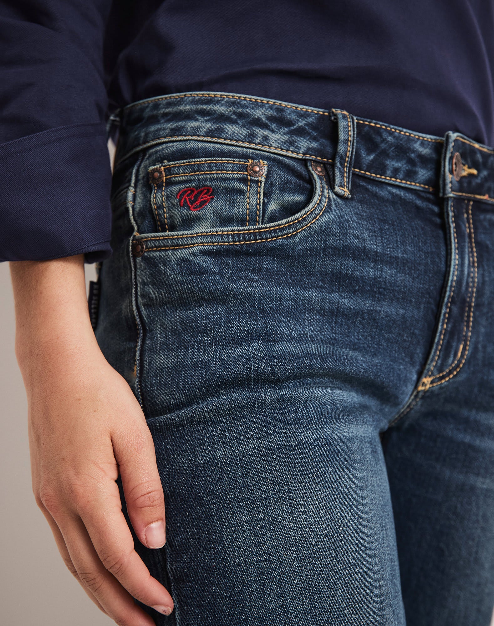 Rachel Work Jean - Low Rise Bootcut 34 Inleg