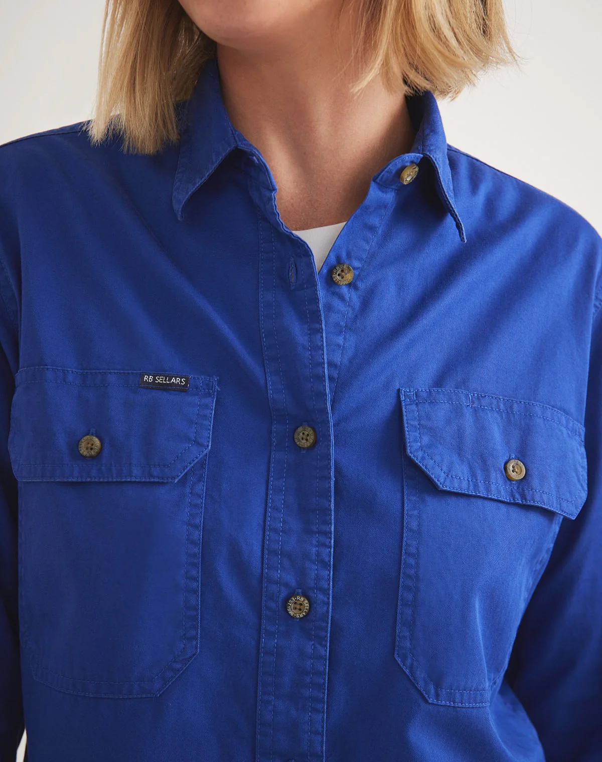Sandy Workshirt - Full Button Long Sleeve Light Weight