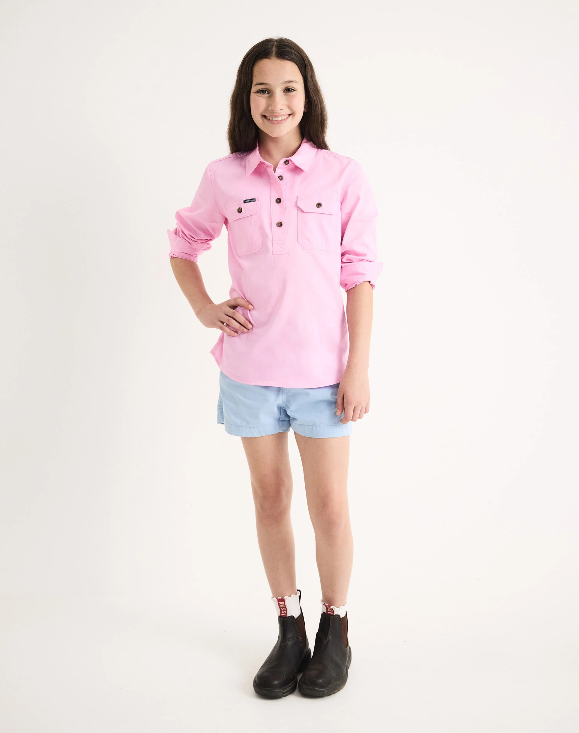 Sandy Junior Workshirt - Light Weight - Australian Cotton