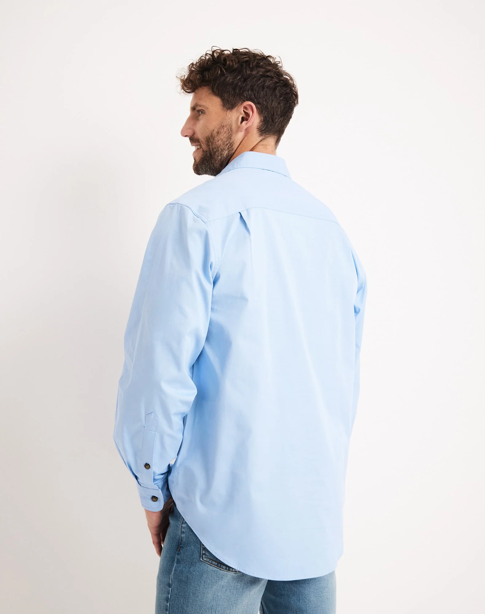 Burton Workshirt - Half Button Long Sleeve Light Weight - Australian Cotton