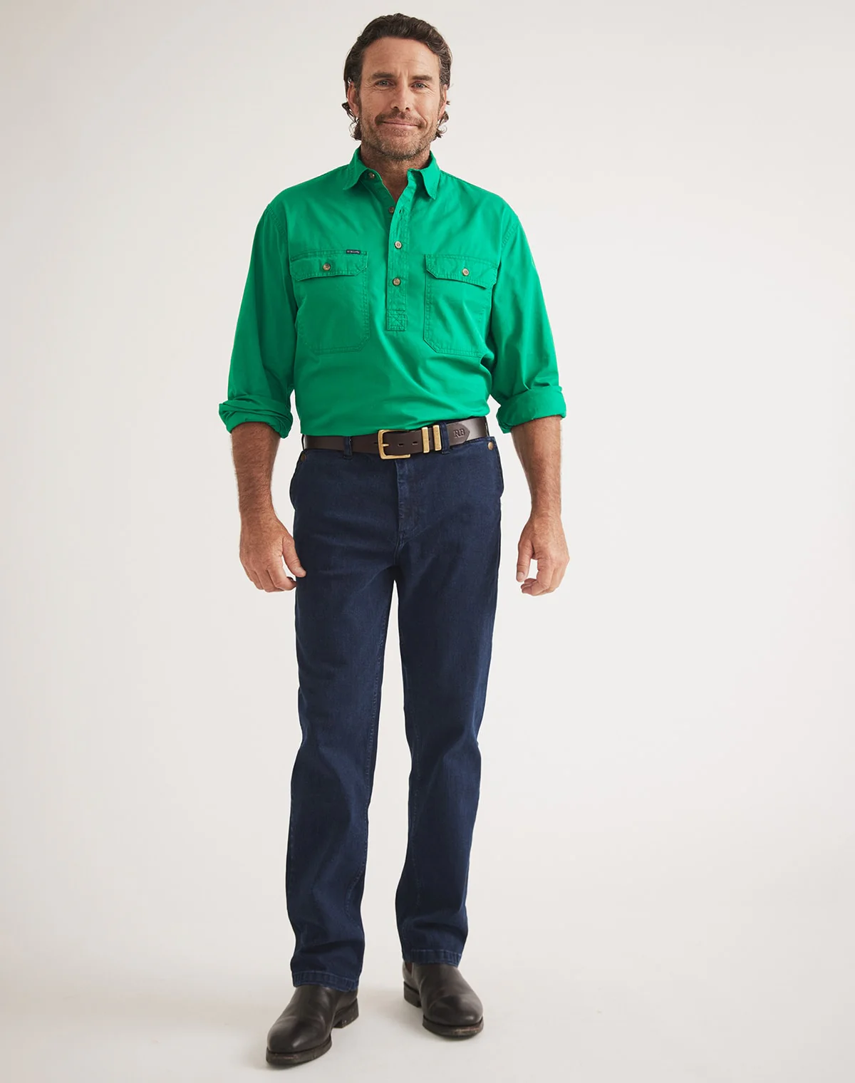 Burton Workshirt - Half Button Long Sleeve Mid Weight