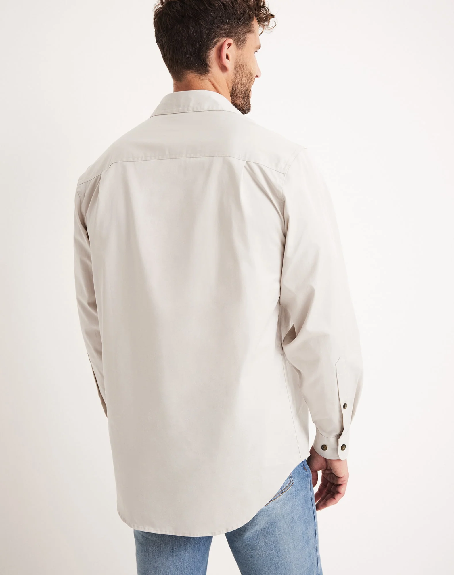 Burton Workshirt - Full Button Long Sleeve Mid Weight - Australian Cotton