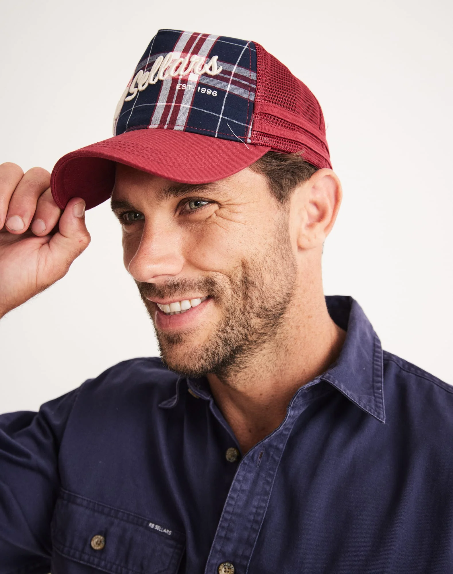 Check Trucker Cap