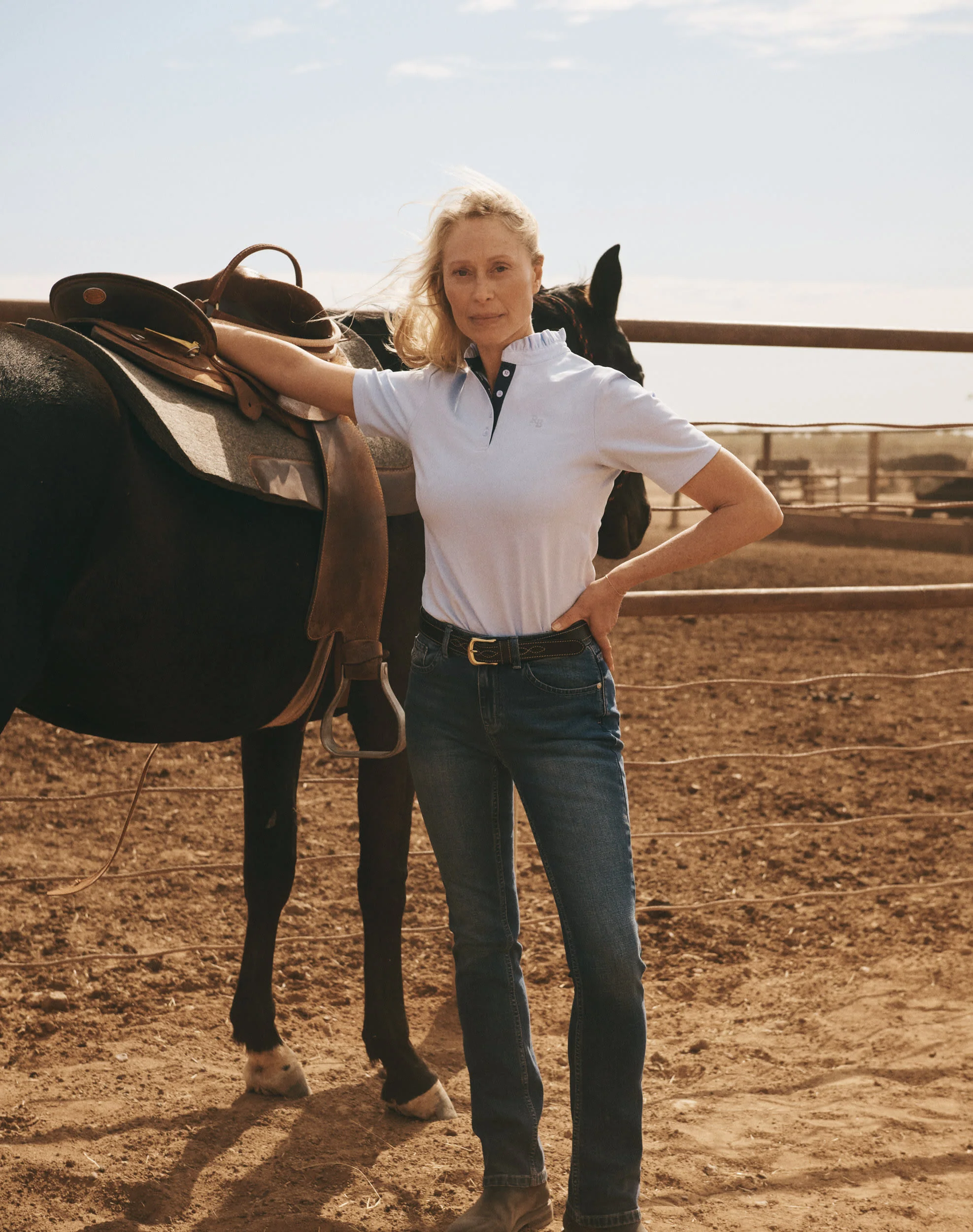 Ruffle Polo