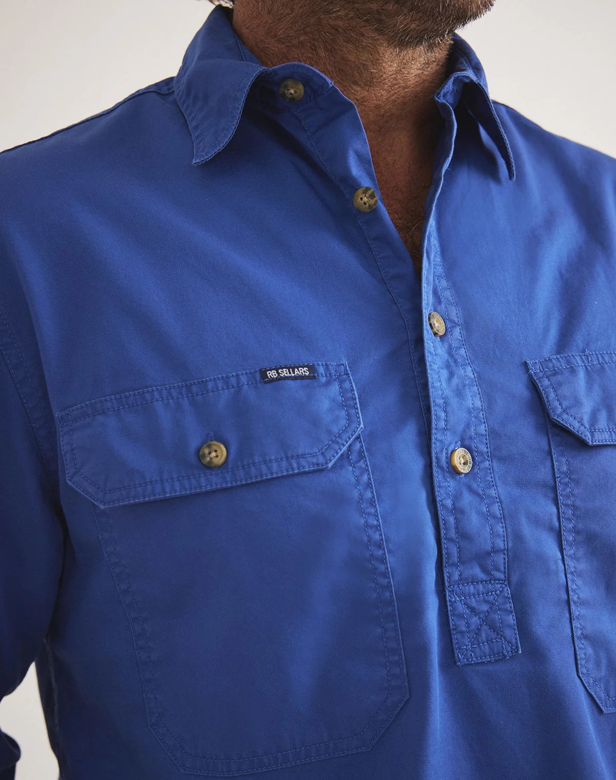 Burton Workshirt - Half Button Long Sleeve Heavy Weight - Ltd