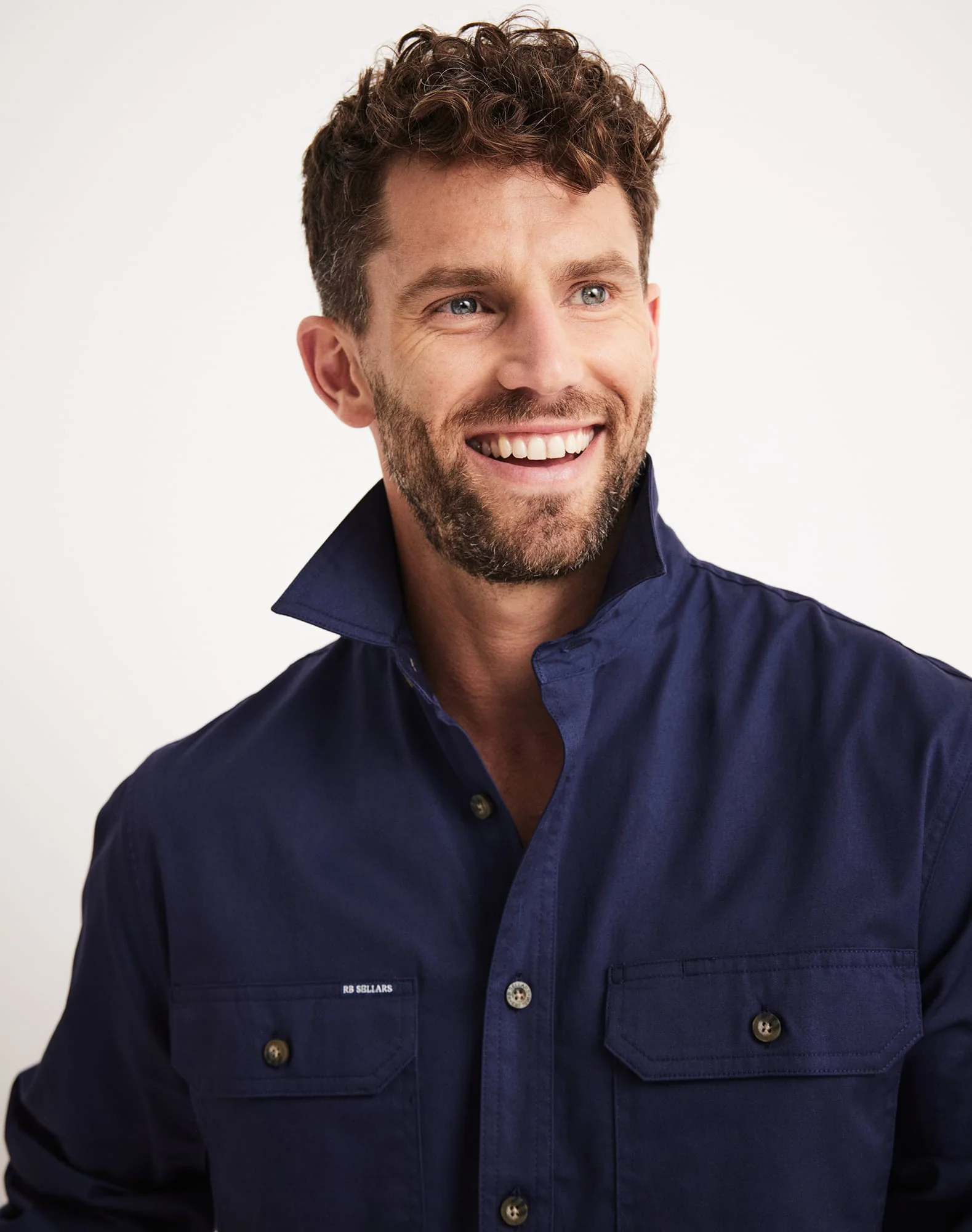 Burton Workshirt - Full Button Long Sleeve Light Weight - Australian Cotton