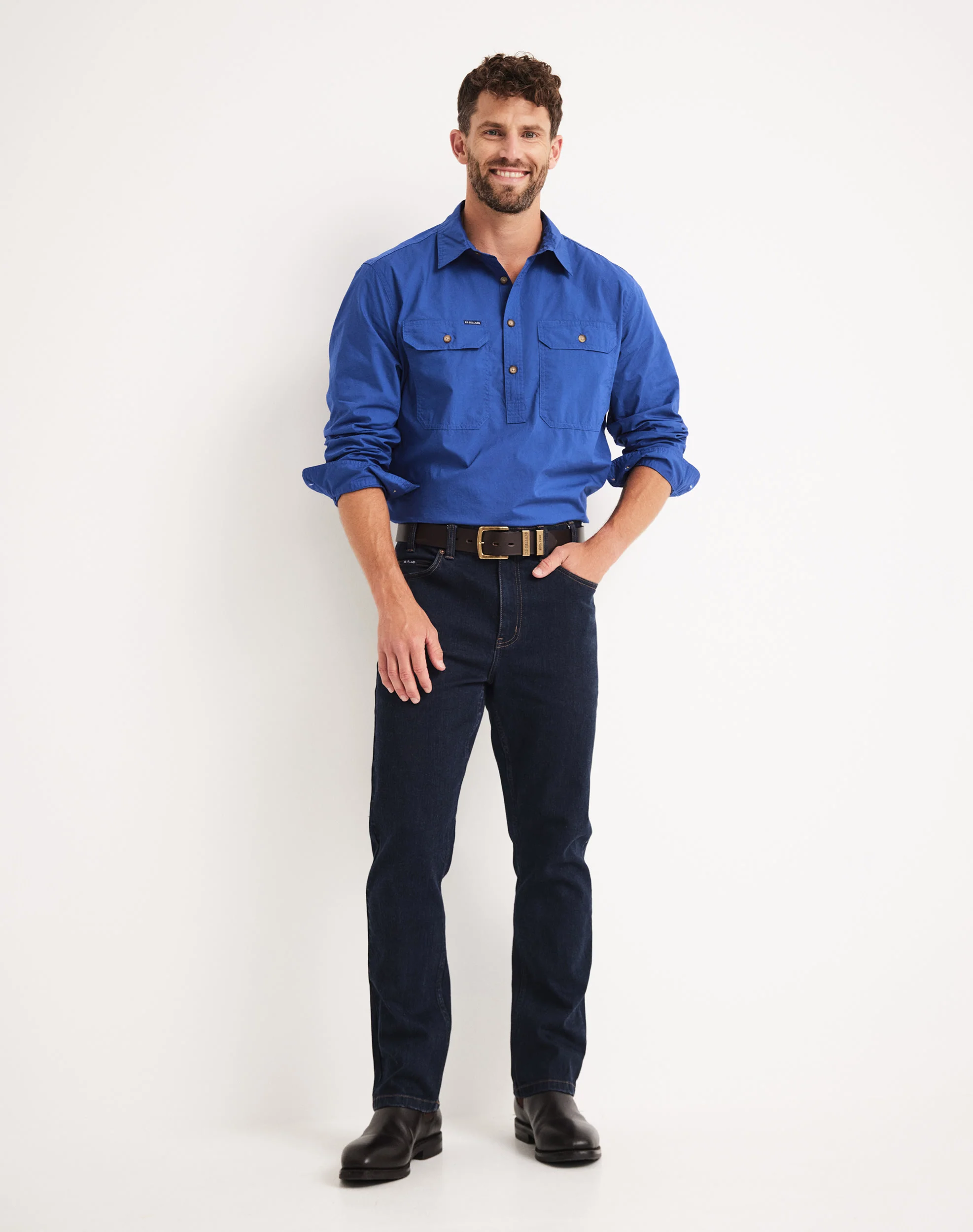 Sinclair Work Jean - Mid Rise Straight Leg 32 - Australian Cotton