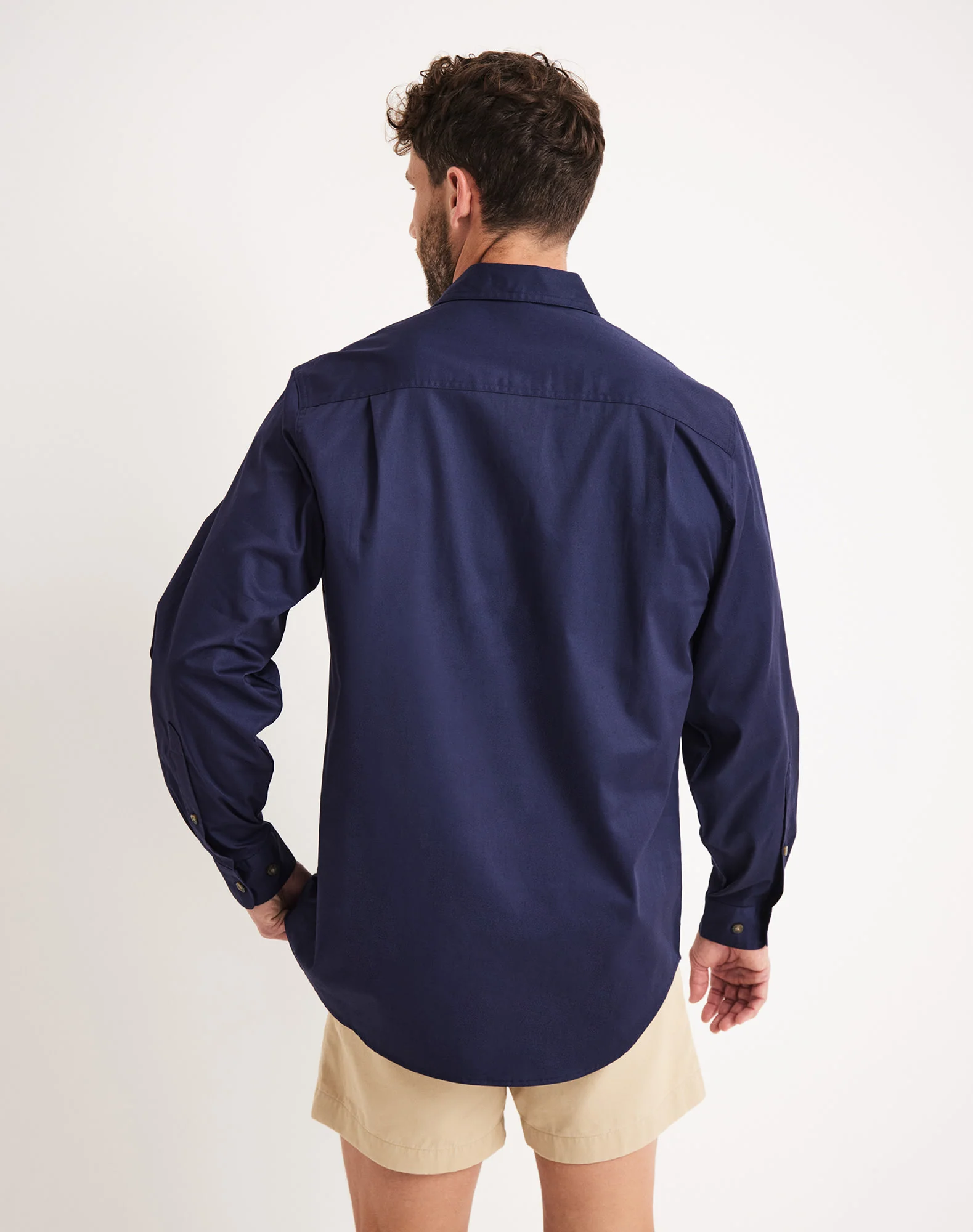 Burton Workshirt - Full Button Long Sleeve Light Weight - Australian Cotton