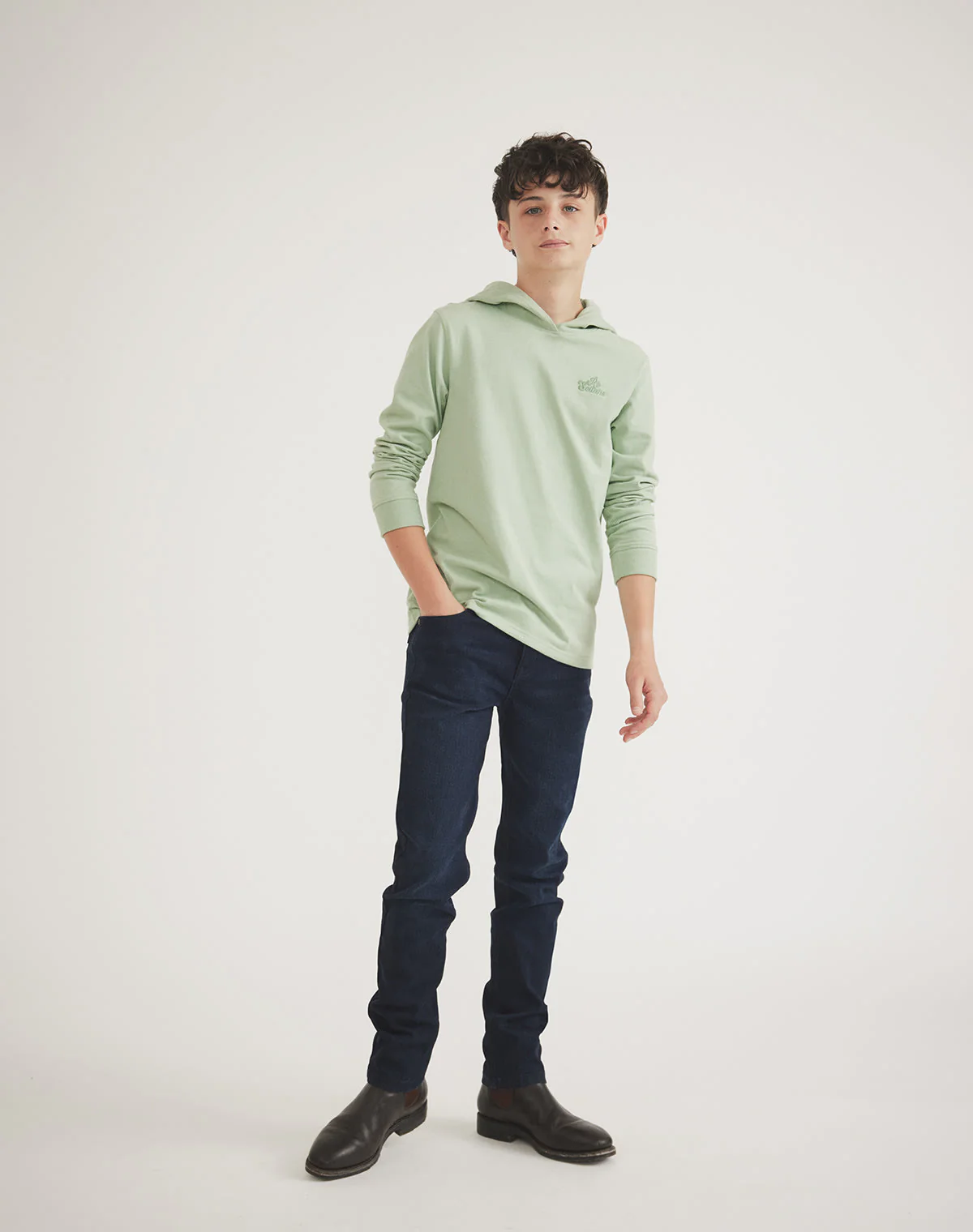 Zachary Long Sleeve Hooded Tee