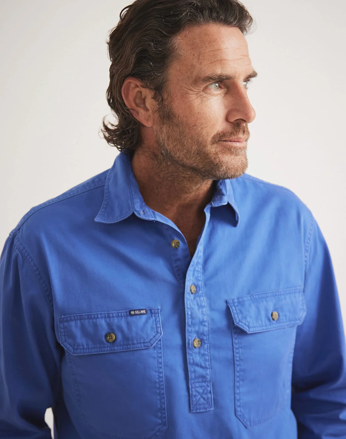 Burton Workshirt - Half Button Long Sleeve Mid Weight