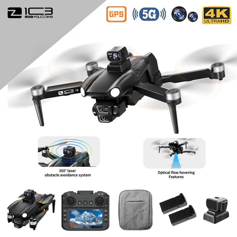 5G GPS Drone:Dual Camera,RC Included,Laser Obstacle Avoidance,Optice Flow,Brushless Motors,Auto Return Navigation,One-Key Takeoff/Return Sold by A1ex shop
