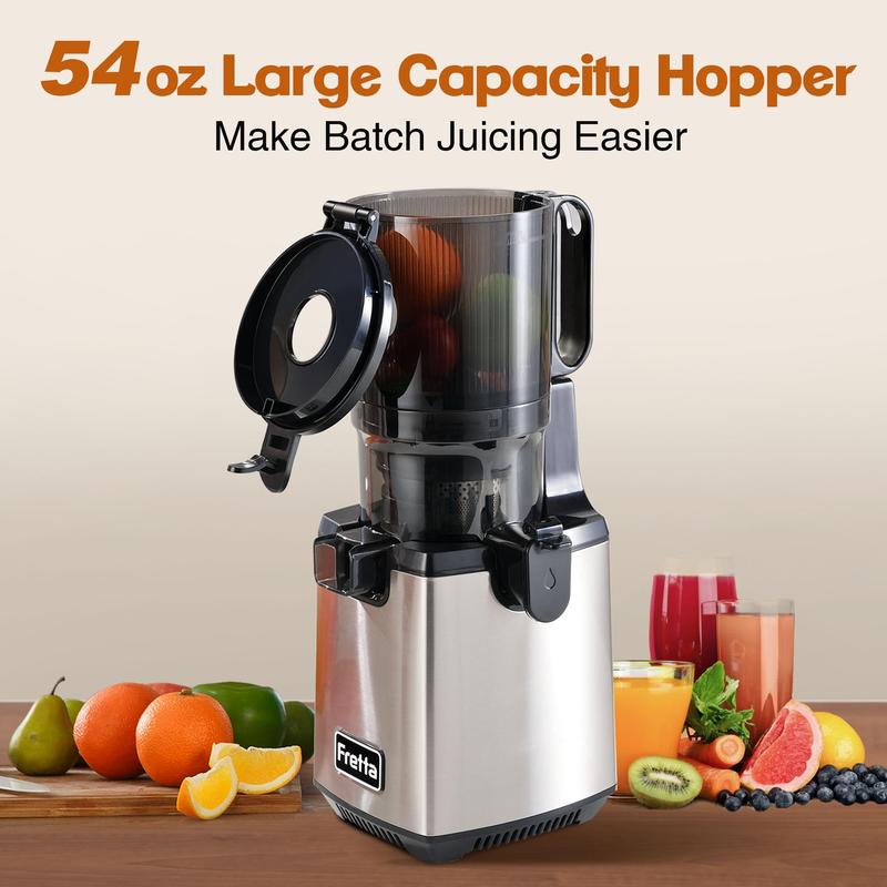 FRETTA Cold Press Juicer with 5.3
