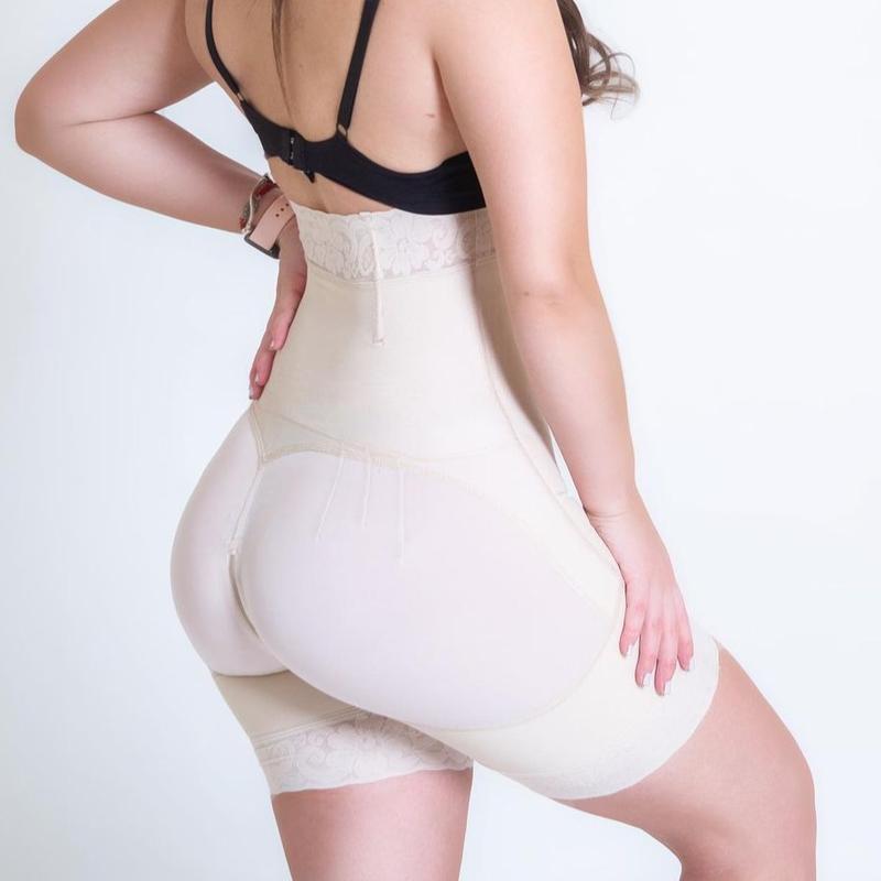 Curvy-faja Butt Lifter Control Panty Underwear High Waisted Shorts Comfortable Shapewear Womenswear Breathable Smooth Zipper