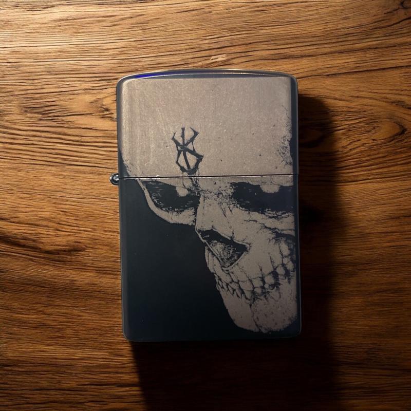 Anime Inspired Refillable Flip Lighter (No Oil) - Full Metal - Windproof - Durable