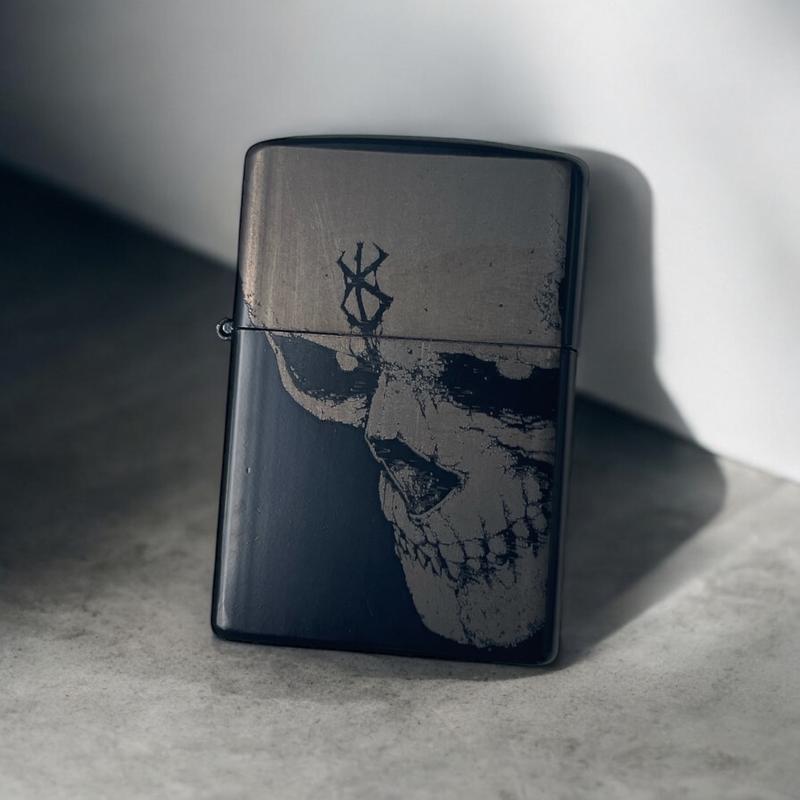 Anime Inspired Refillable Flip Lighter (No Oil) - Full Metal - Windproof - Durable