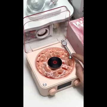 Wireless Speaker, Multifunctional Desktop Speaker with USB Port & AUX Input, White Noise USB Rechargeable Speaker with Environment Light Adjustment Modes, Audio, LED Display Clock