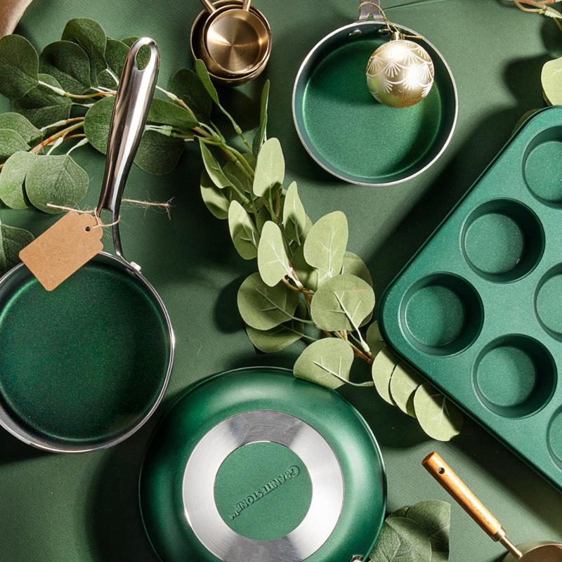 20pcs Kitchen In A Box – The Ultimate All-in-One Cooking, Frying, Steaming & Baking Solution from Granitestone pots pans