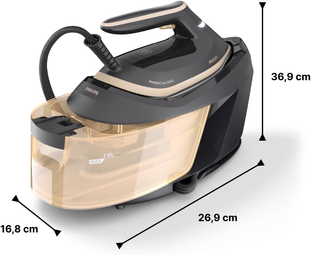 Philips Domestic Appliances PSG6064/80 Steam Iron, Gold, 600 g Steam Boost