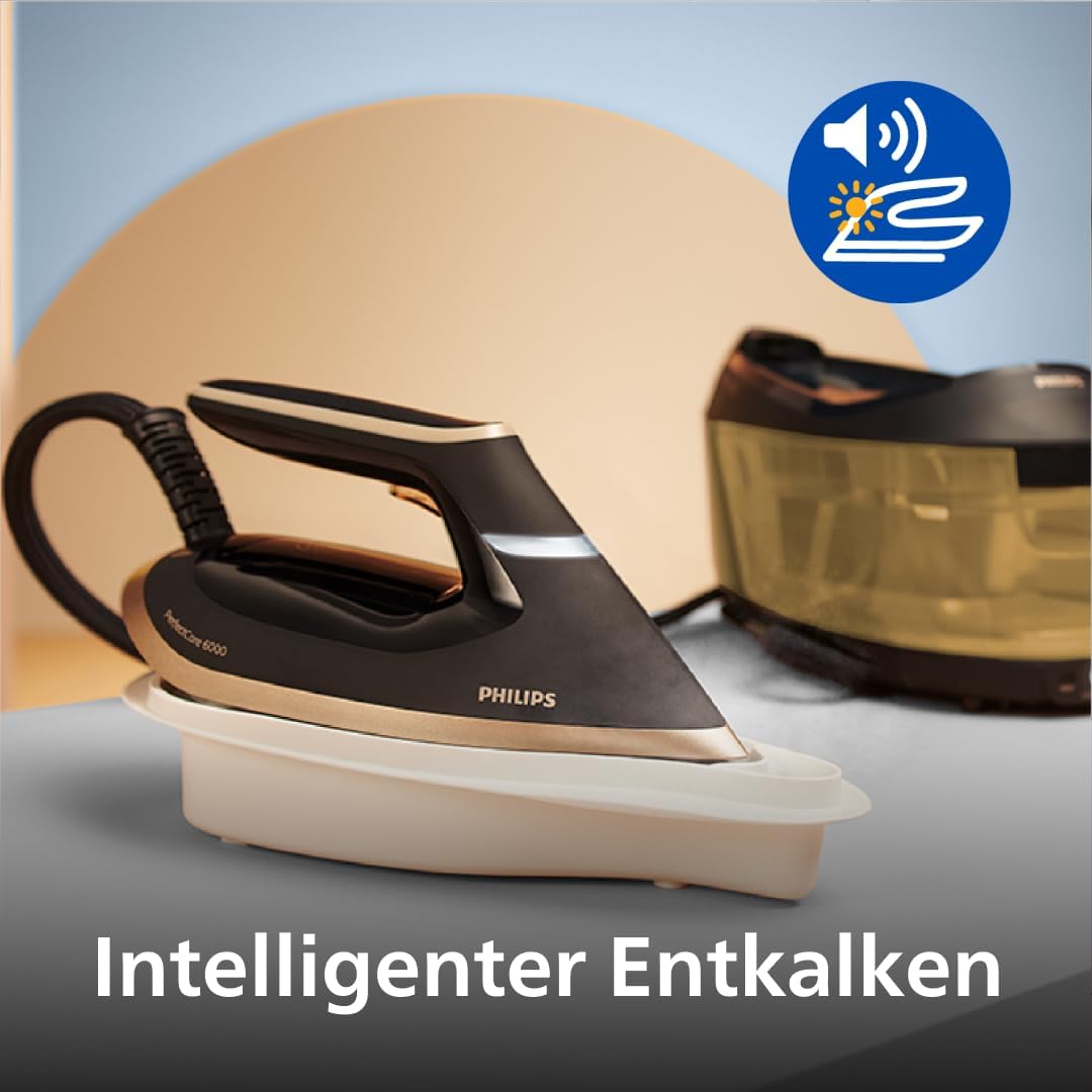 Philips Domestic Appliances PSG6064/80 Steam Iron, Gold, 600 g Steam Boost