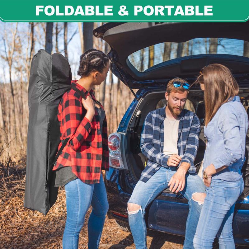 Naudacaa Folding Camping Cot with 2-Sided Mattress – Heavy-Duty, Portable Guest Bed for Camping, Travel, Outdoor & Indoor Use, Supports up to 880 lbs Blue