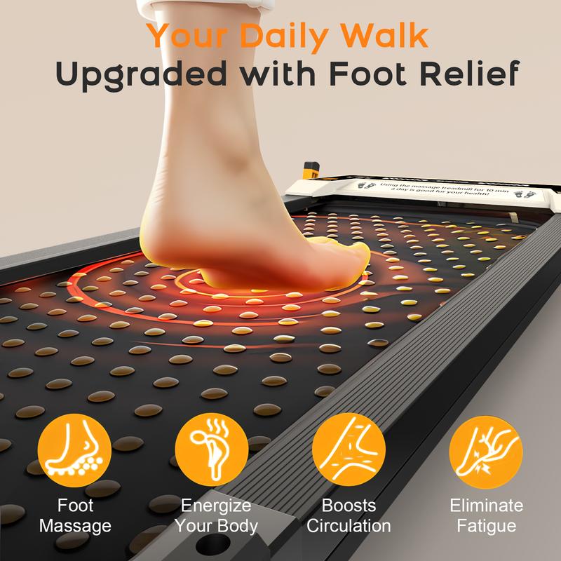 Walking Pad, Under Desk Treadmill, Walking Treadmill 2 in 1 for Home/Office with Remote Control, Portable Treadmill (Black, 1 Year Warranty)