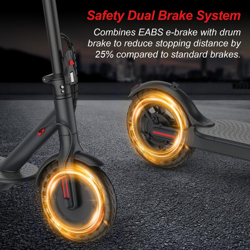 Electric Scooter – 19 MPH Max Speed, with Seat and Luggage Box, 8.5