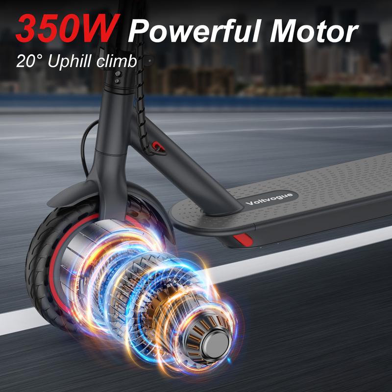 Electric Scooter – 19 MPH Max Speed, with Seat and Luggage Box, 8.5