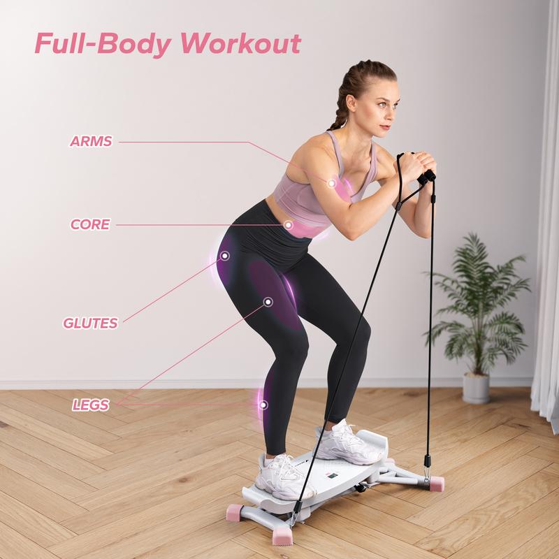 MERACH Balancing Machine, Leg Exercise Low Impact Plyometric Training Fun Cardio Trainer Full Body Aerobic Exercise Equipment