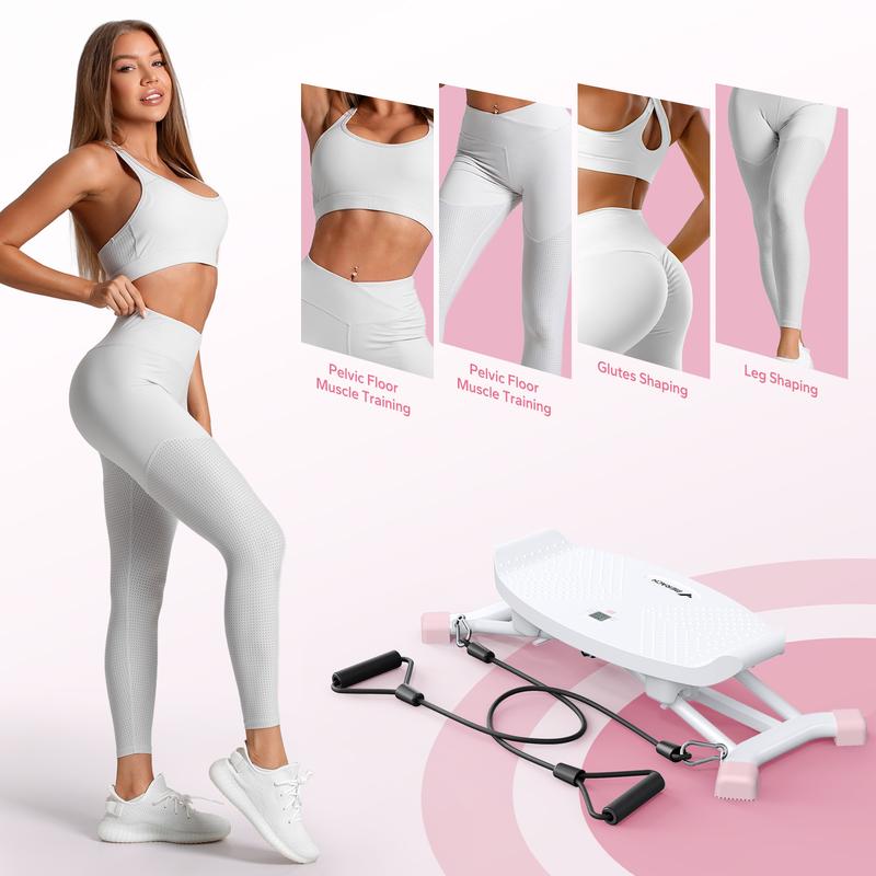 MERACH Balancing Machine, Leg Exercise Low Impact Plyometric Training Fun Cardio Trainer Full Body Aerobic Exercise Equipment