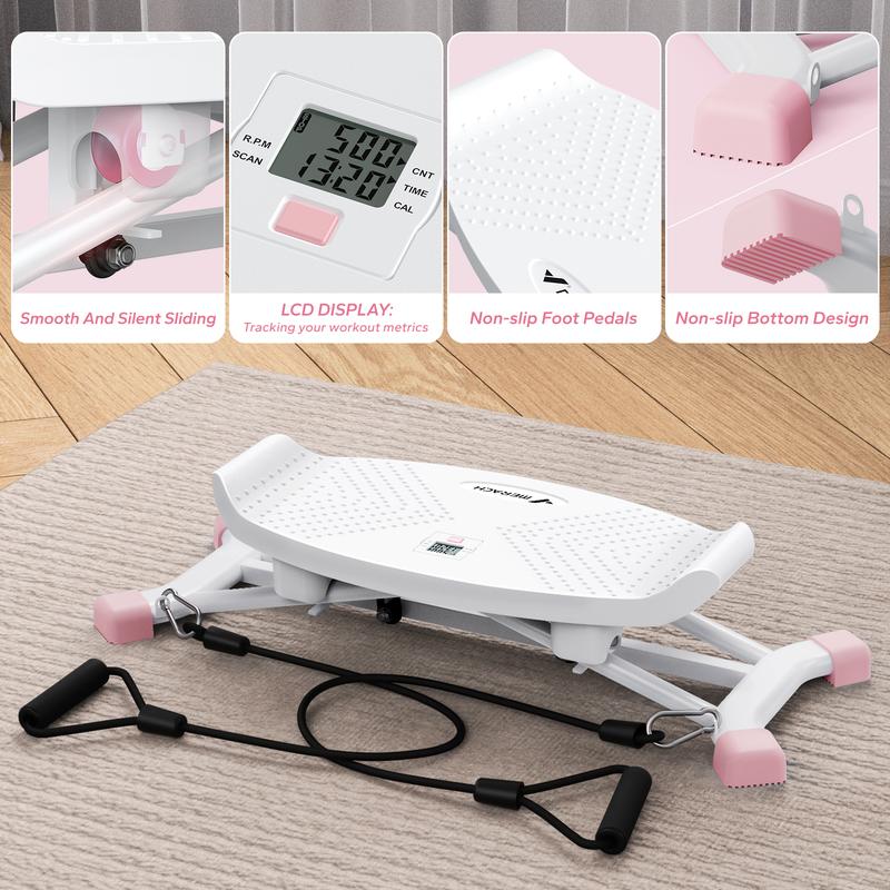 MERACH Balancing Machine, Leg Exercise Low Impact Plyometric Training Fun Cardio Trainer Full Body Aerobic Exercise Equipment