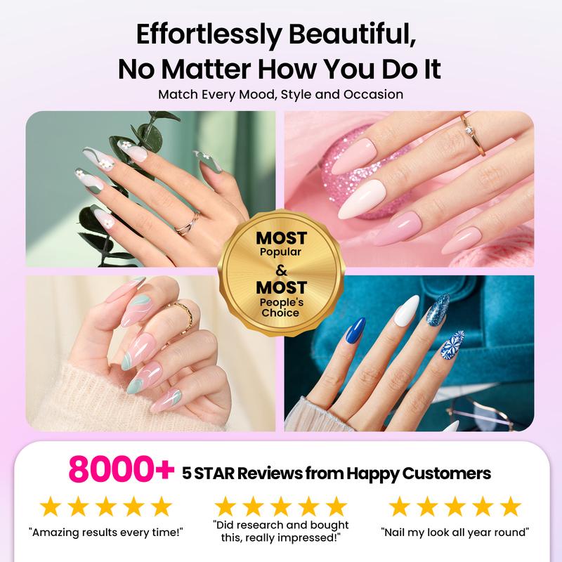 Beetles Gel Nail Polish Kit with U V Light Gel Polish Nail Set with Diamond Decorations & Nail Art Stickers and Manicure Tools Soak Off All Season Gel Nail Kit Cutics DIY Gift for Women