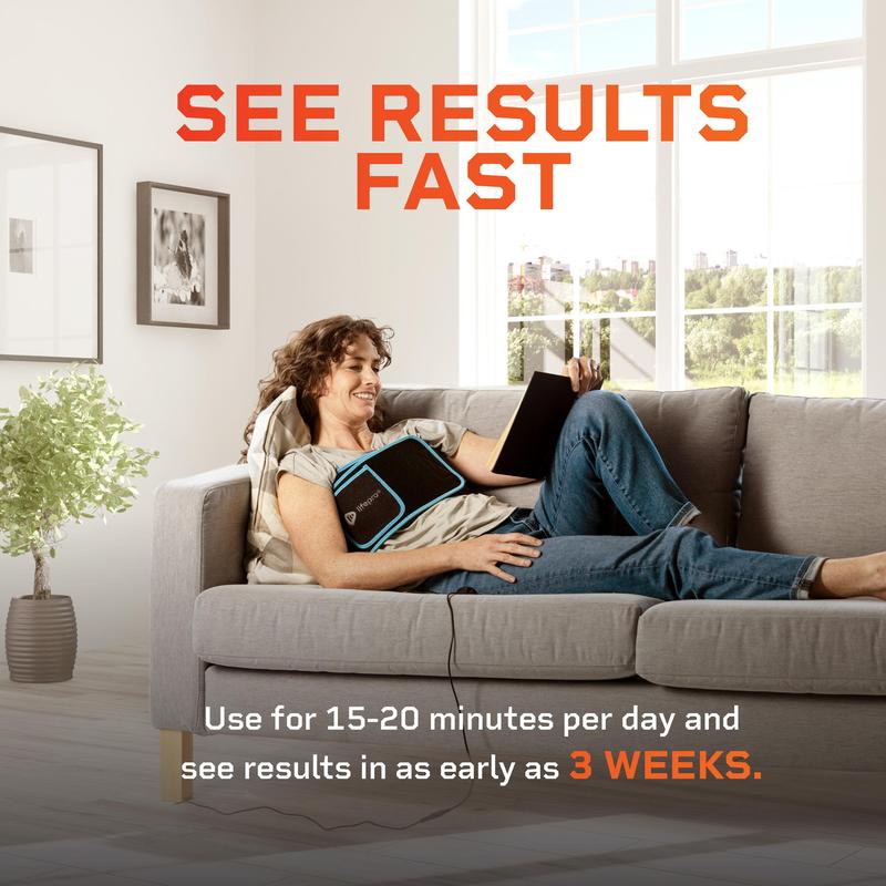 LifePro AllevaRed Light Therapy Belt - Lifetime Warranty - 660nm Red + 850nm NIR - 105 Triple LED - Skin & Muscle Support - Portable Wraparound - Remote Control