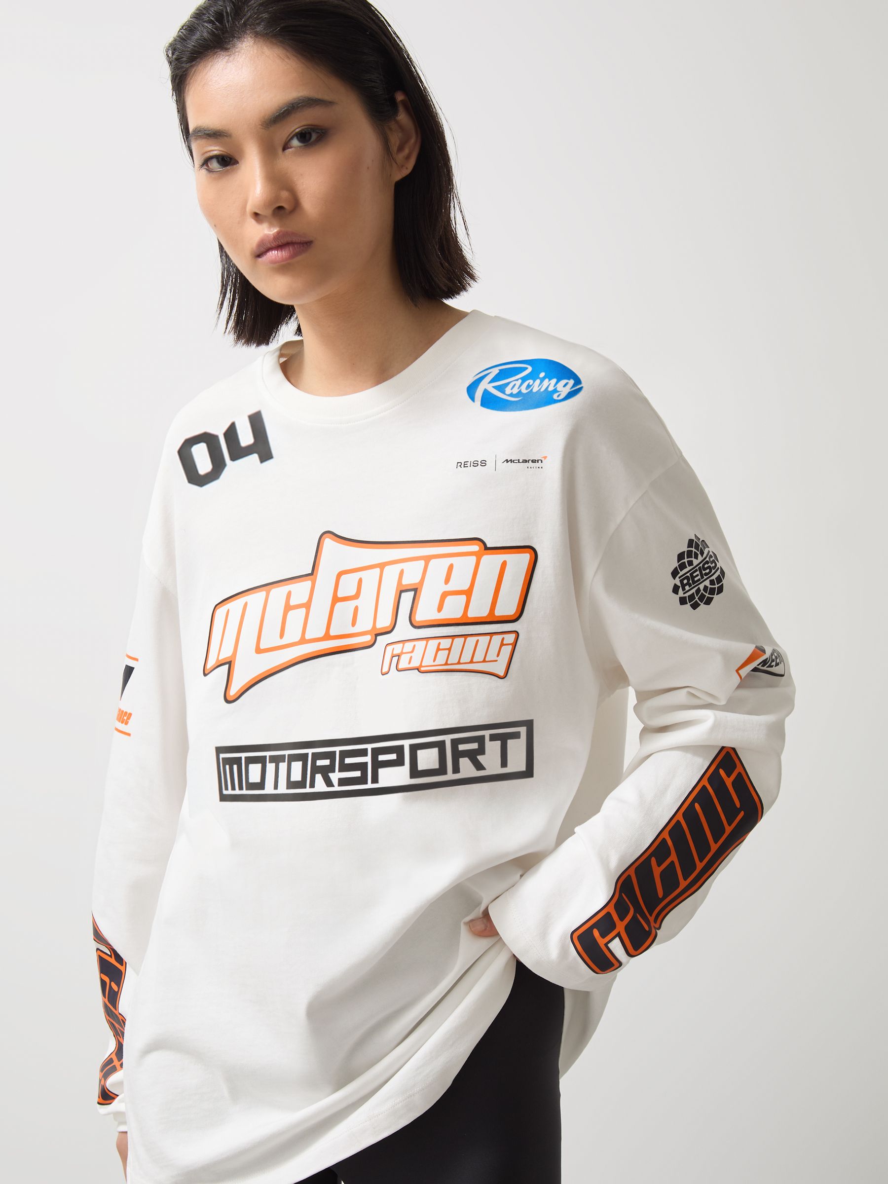 McLaren F1 Team Cotton Logo T-Shirt Unisex Fit in White