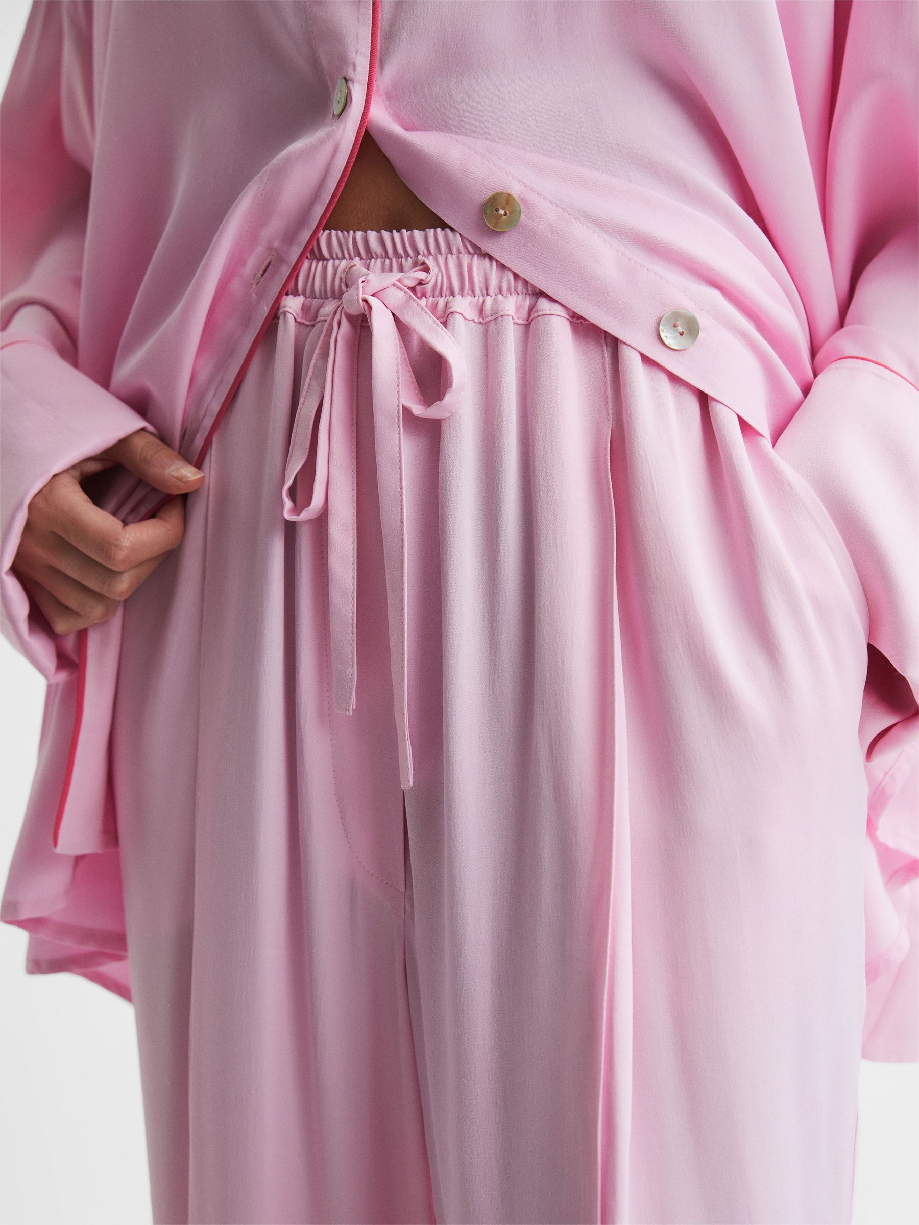 Sleeper Relaxed Drawstring Trousers in Bubblegum