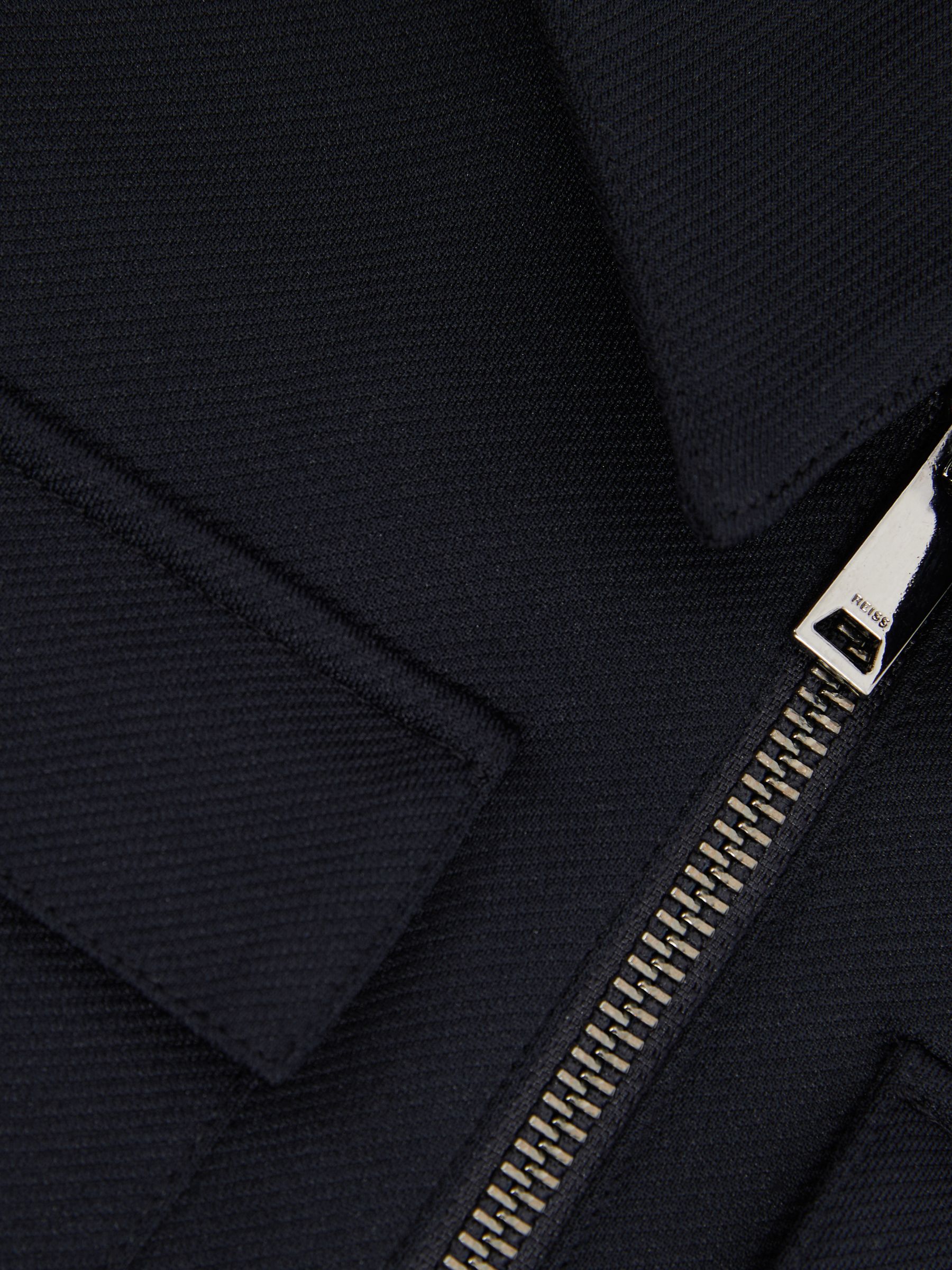 3-9 yrs Twill Zip-Front Jacket in Navy