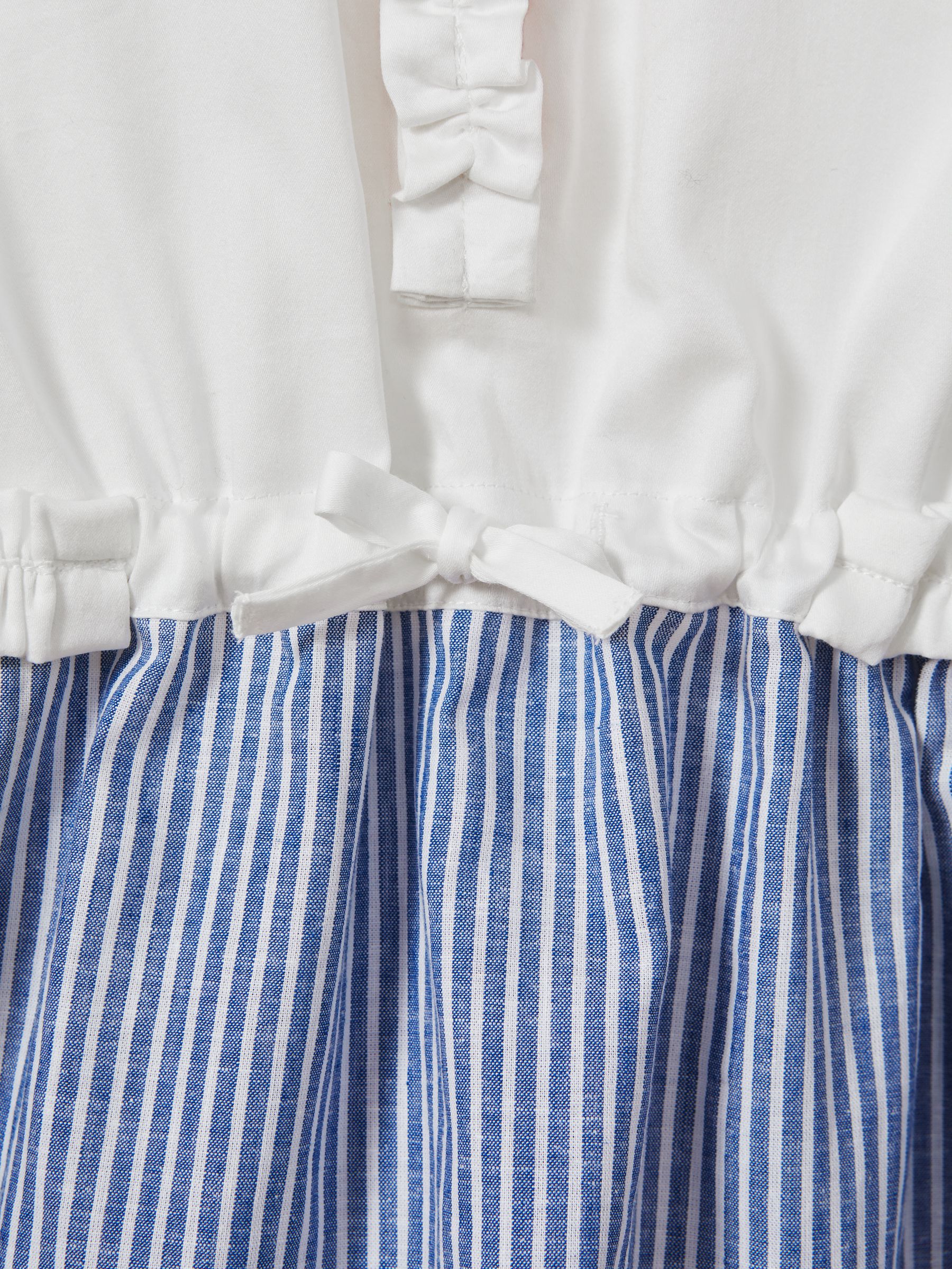 9-13 yrs Cotton Shirt Dress in Ivory