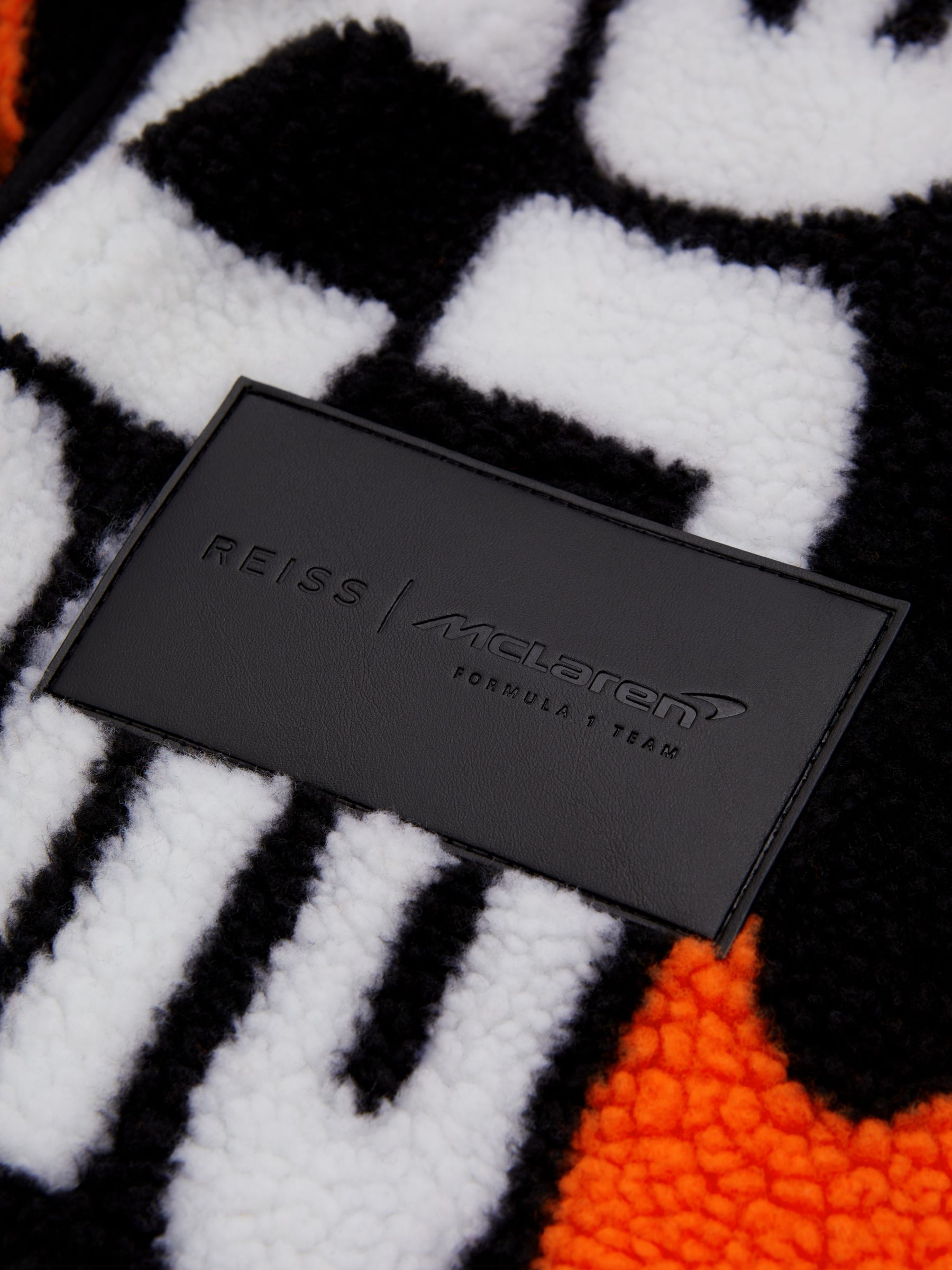 McLaren F1 Zip-Through Fleece Gilet in Black Multi