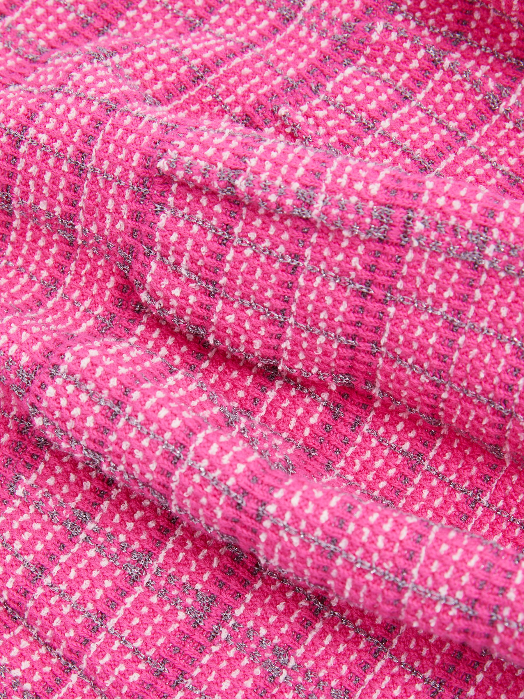 9-13 yrs Cotton Blend Checked Smocked Dress in Pink