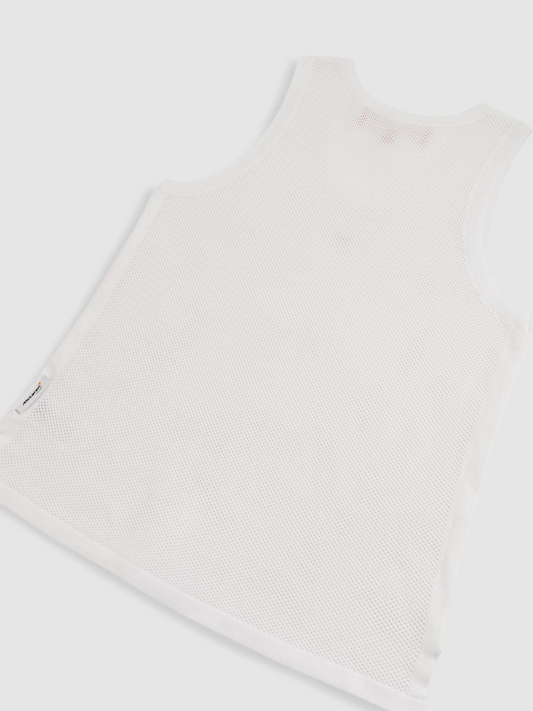 McLaren F1 Team Speedmark Knit Vest in White