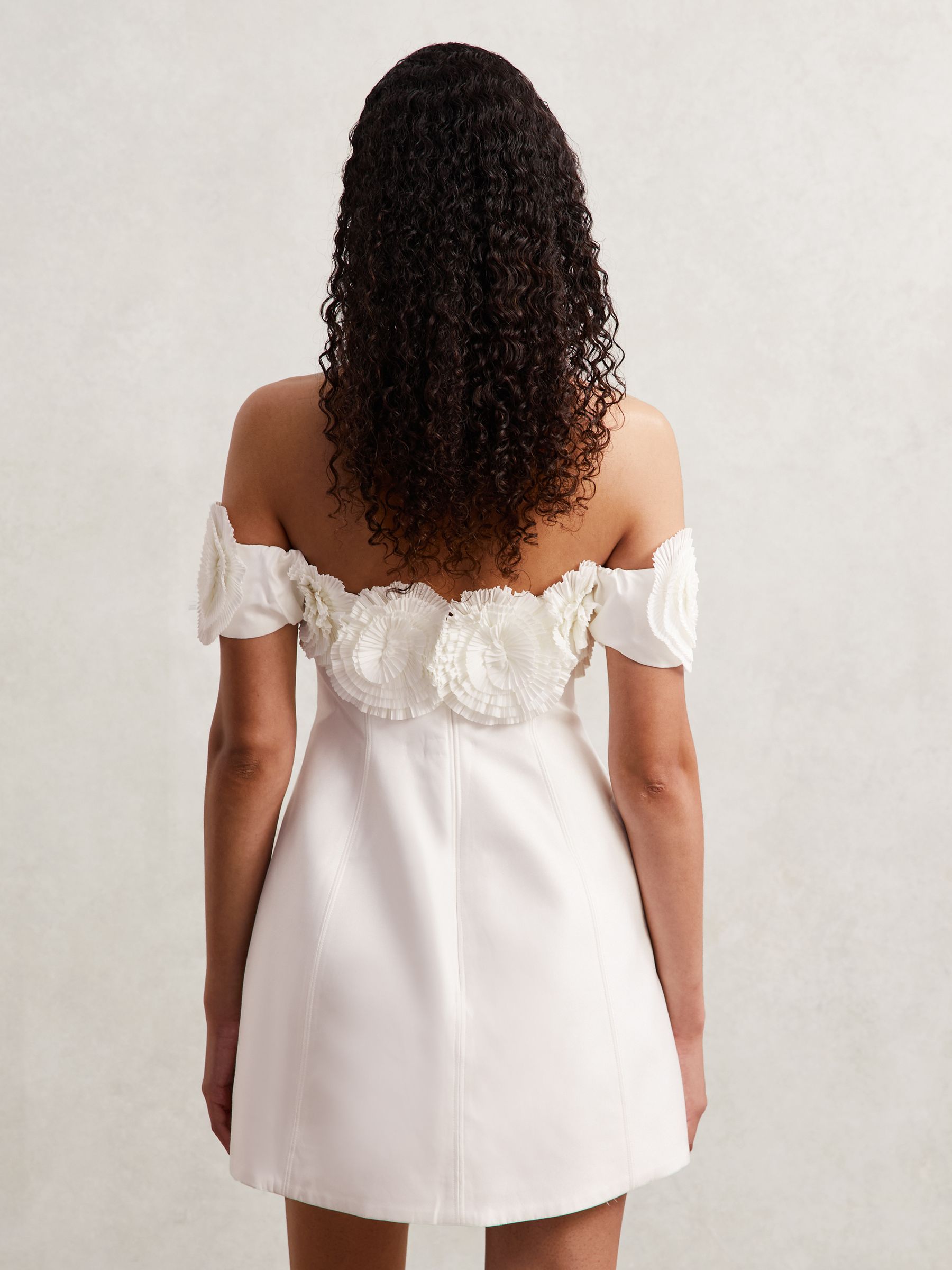 Acler Trusley Mini Dress in Ivory