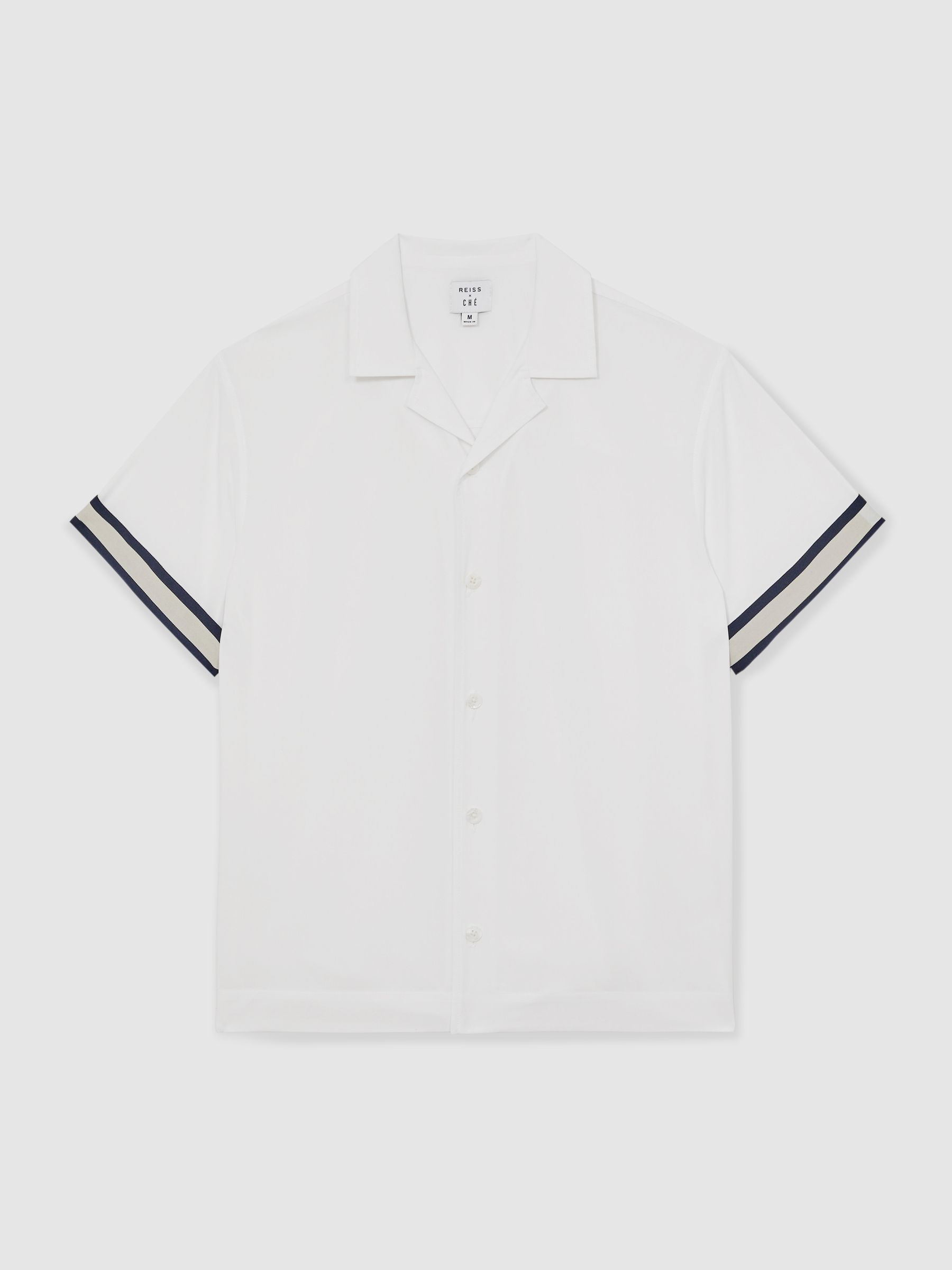 Reiss | Ché Stripe-Cuff Shirt in White