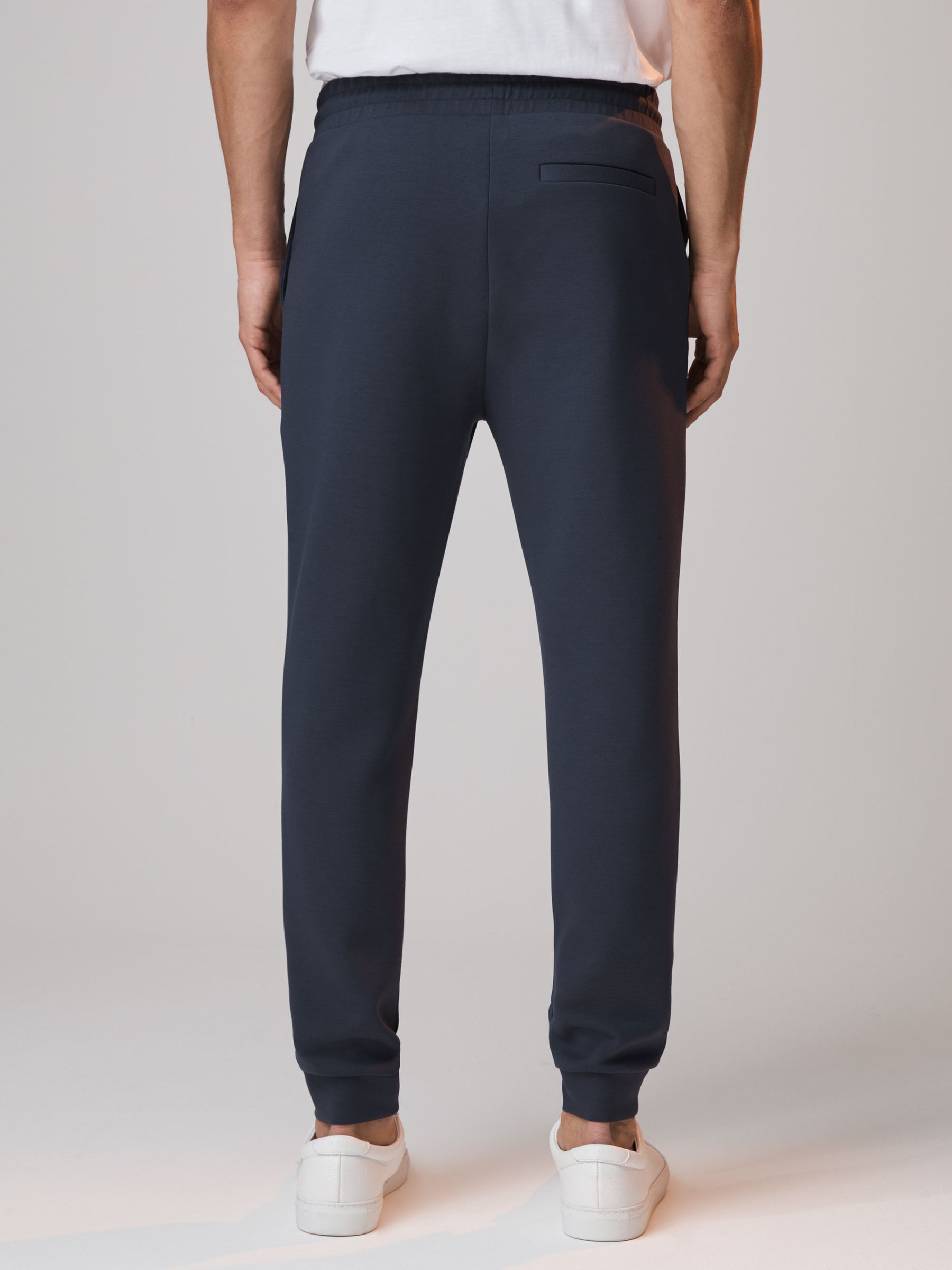 McLaren F1 Interlock Jersey Drawstring Joggers in Airforce Blue