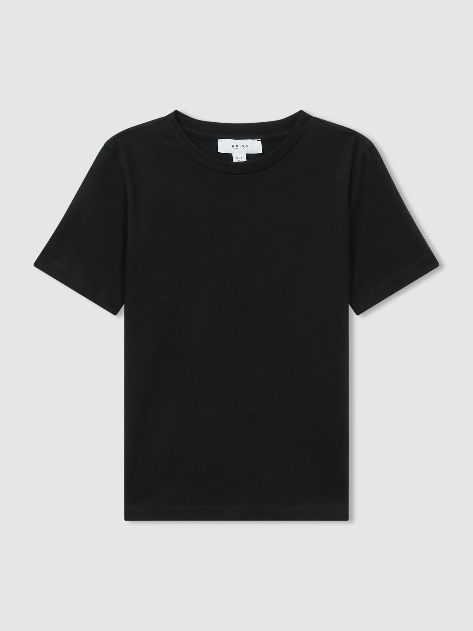 9-13 yrs Crew Neck T-Shirt in Black