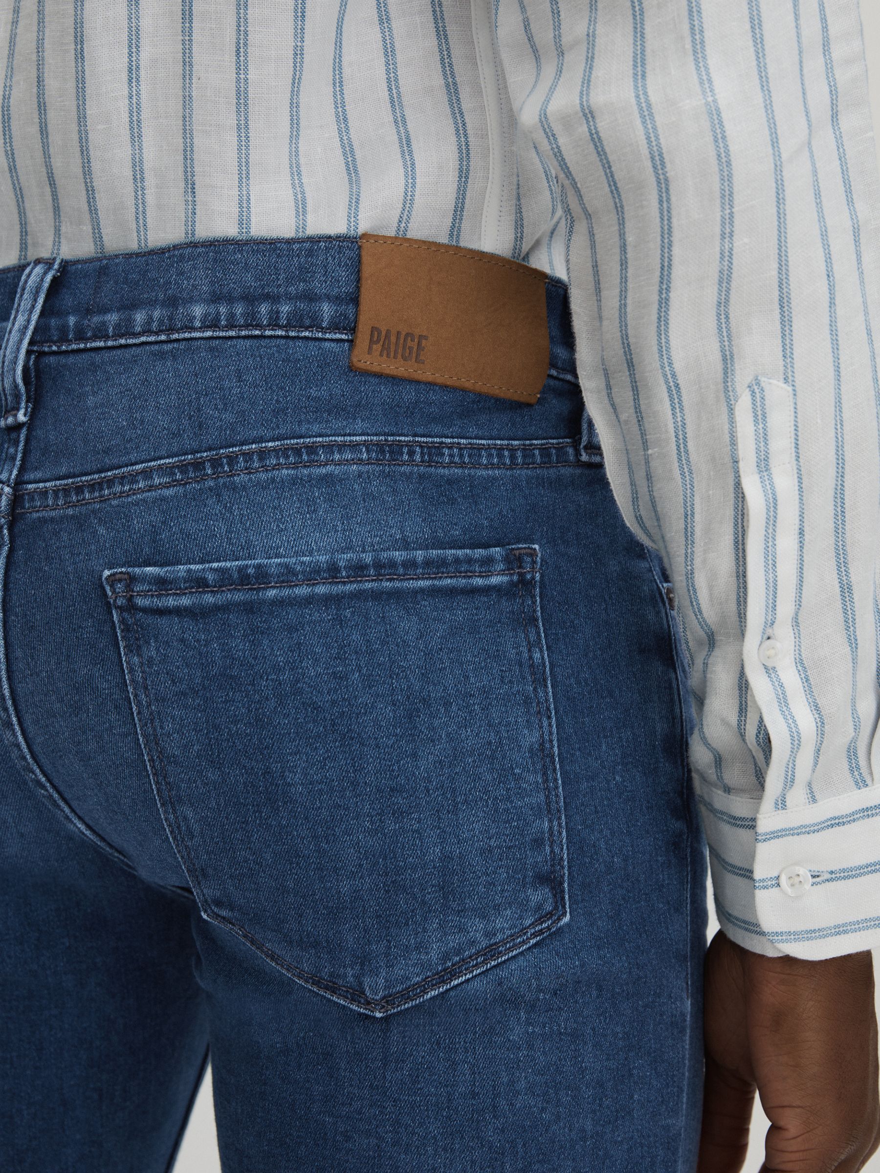 Paige Straight Leg Jeans in Corwin Blue