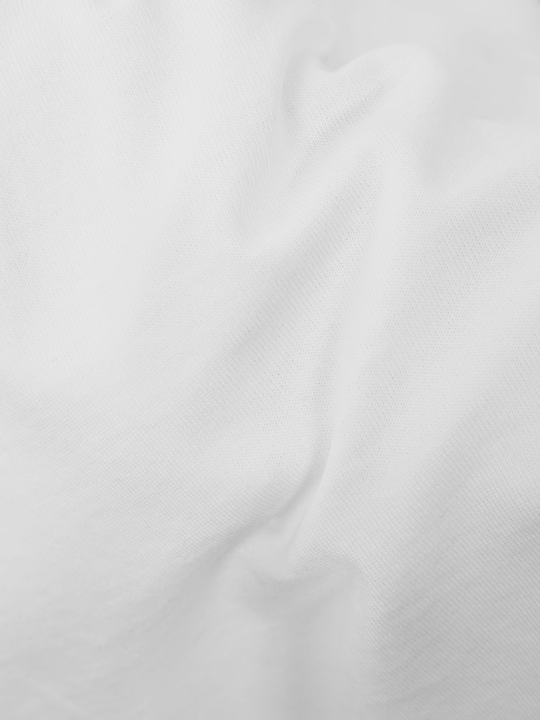 Oversized Cotton Crew Neck T-Shirt in White