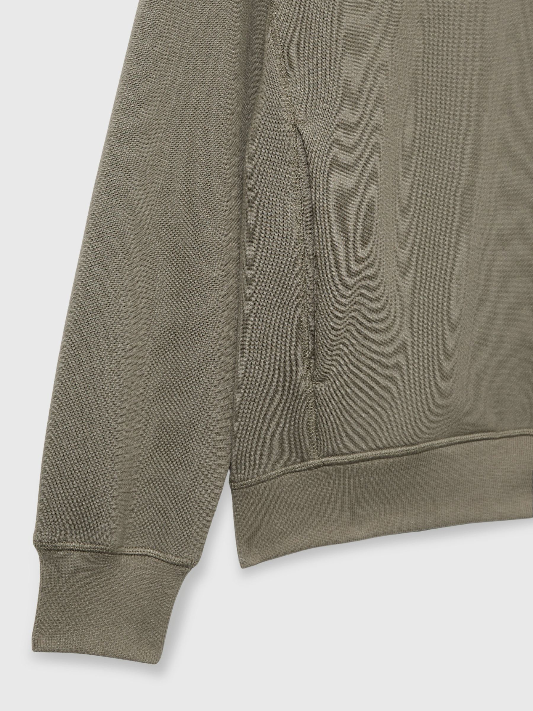 Reiss | Les 100 Ciels Modal-Blend Jersey Hoodie in Khaki